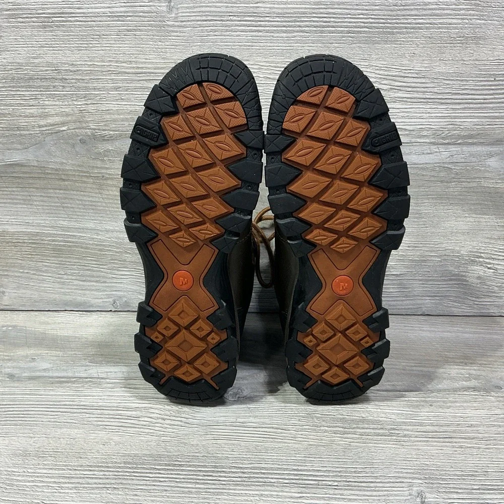 Merrell Men's Boots Canteen Brown J42043 Lace Up Outdoor Select Dry WP Size 12